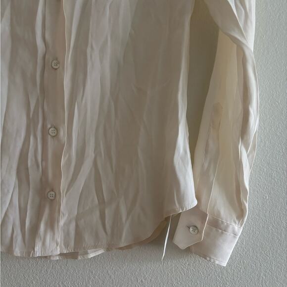 Amina Rubinacci White Silk Button Down Shirt - Picture 3 of 9